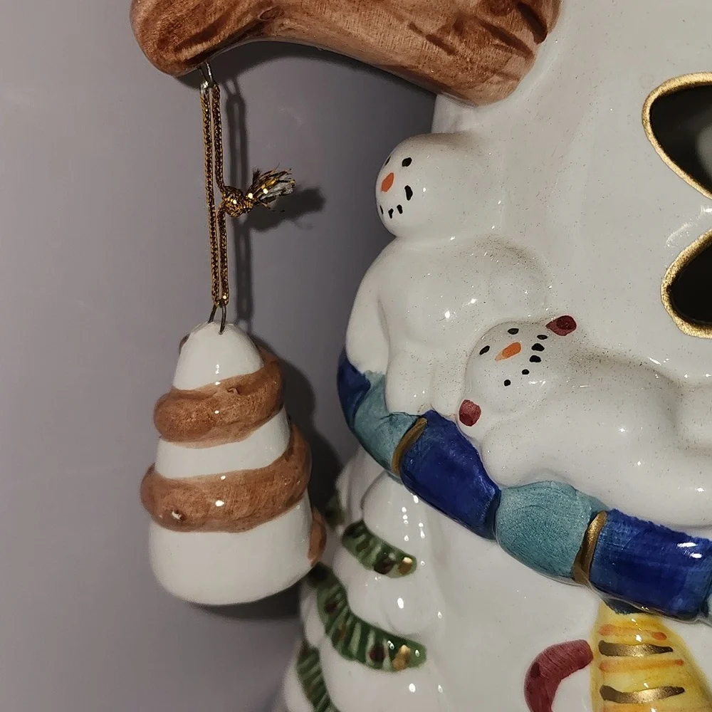 Christmas. snowman candle